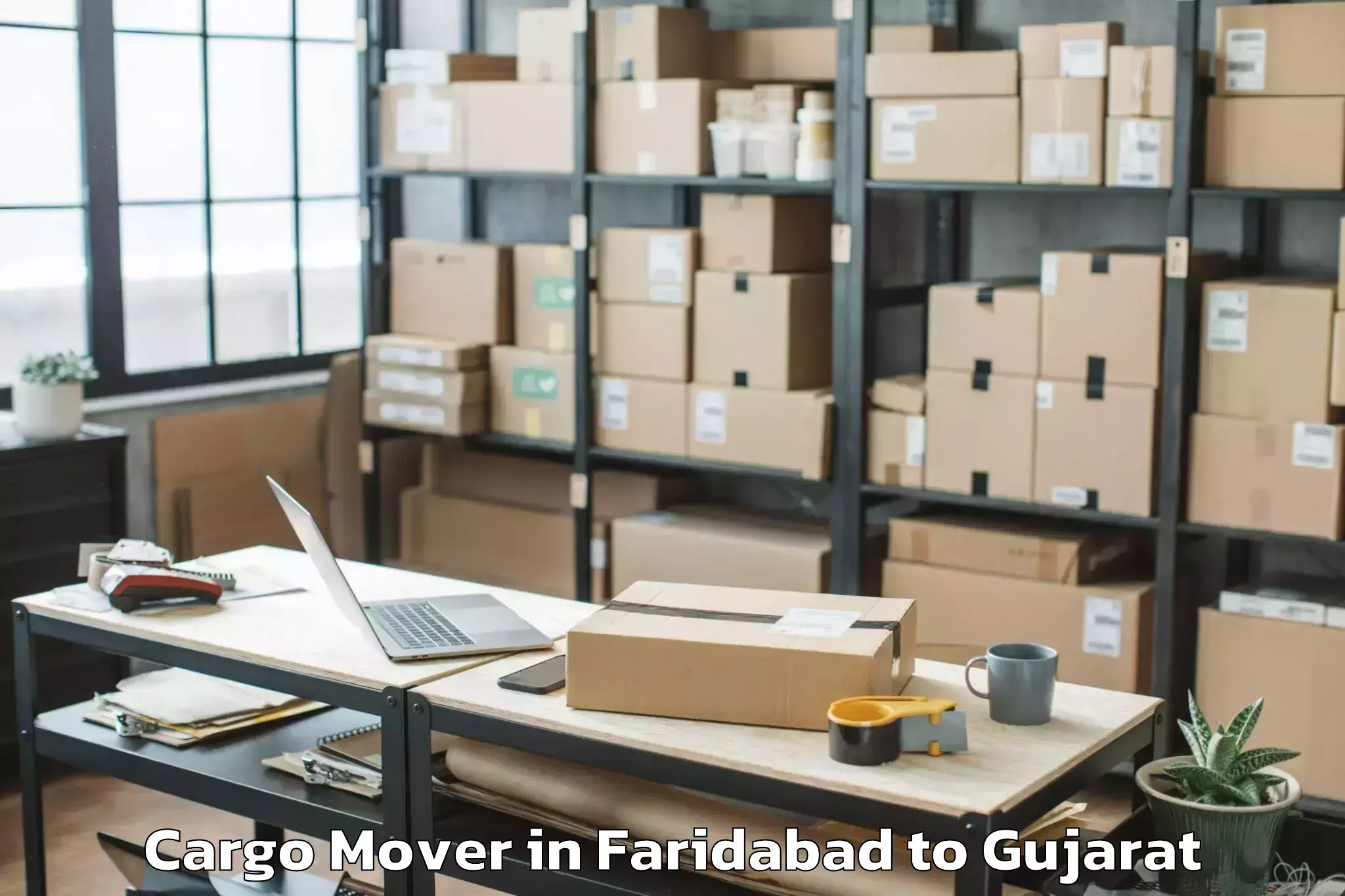 Hassle-Free Faridabad to Bhanvad Cargo Mover